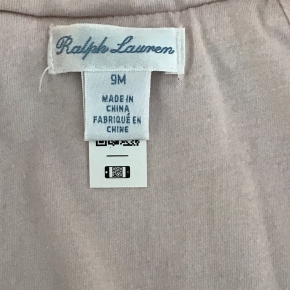 Ralph Lauren Fleece baby girl zip up Jacket, Color light pink, Size 9 months - Picture 6 of 6